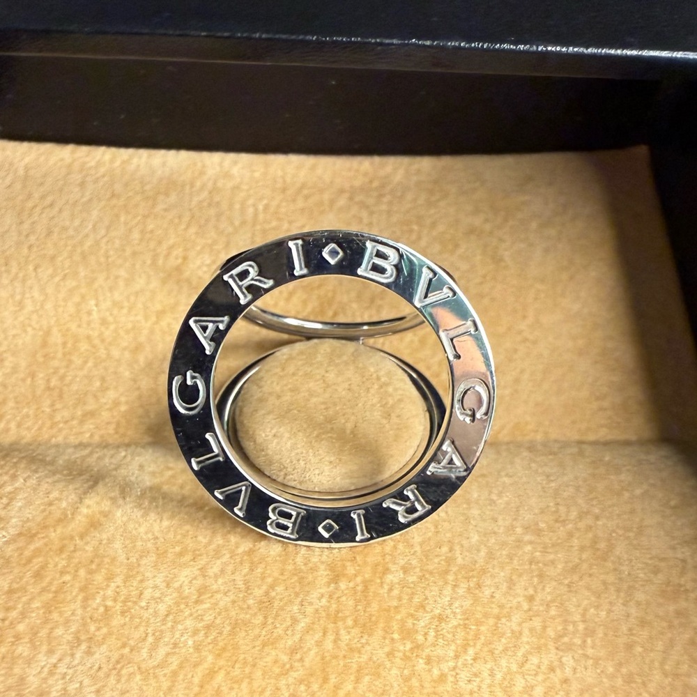 Bvlgari Sterling Silver Scarf Ring